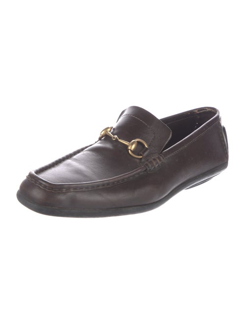 Gucci Horsebit Accent Leather Loafers