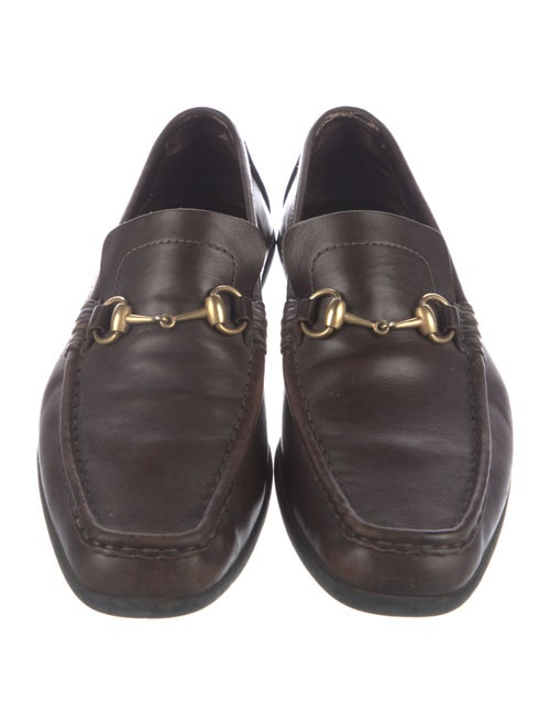 Gucci Horsebit Accent Leather Loafers