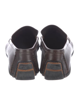 Gucci Horsebit Accent Leather Loafers