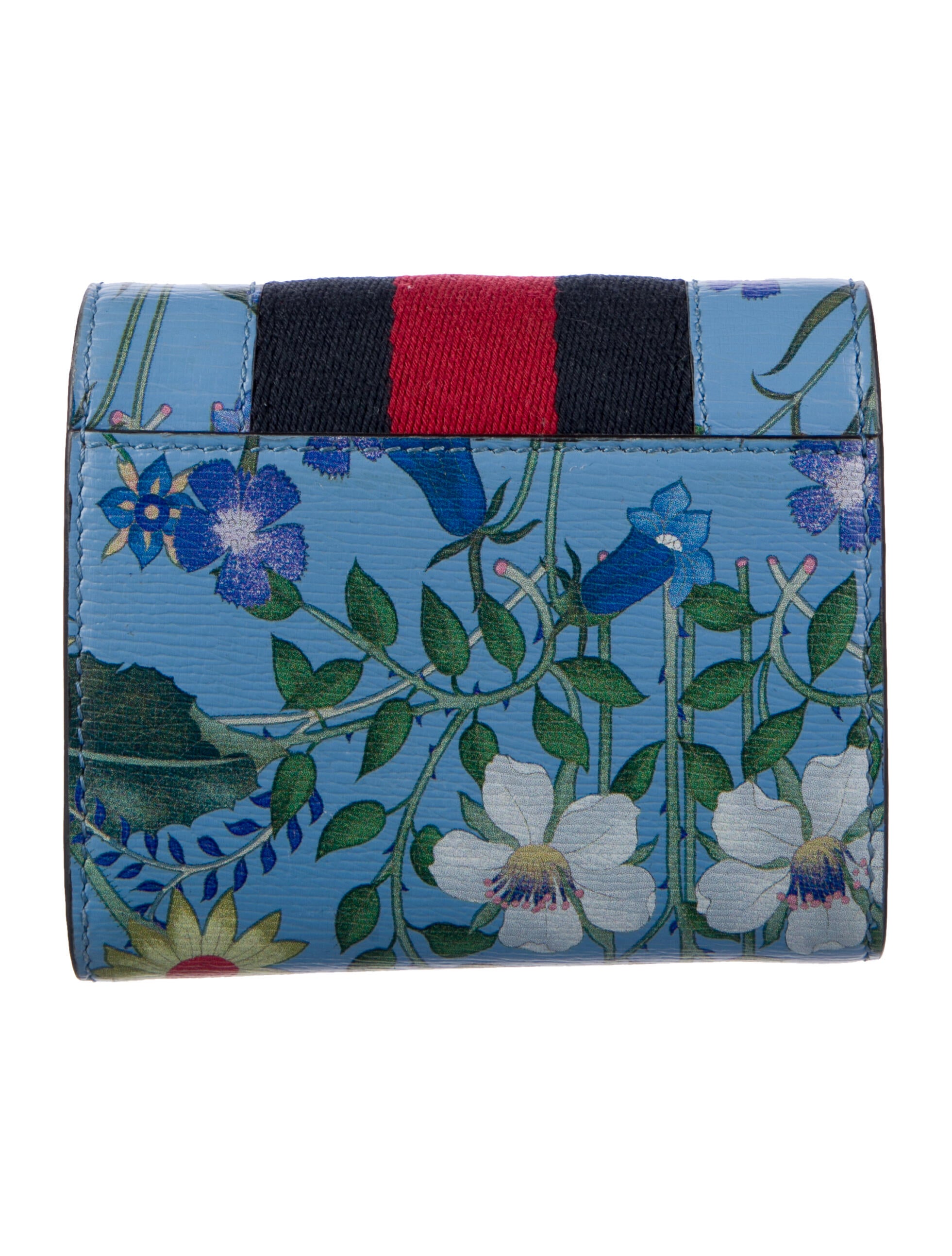 Gucci Leather Printed Compact Wallet