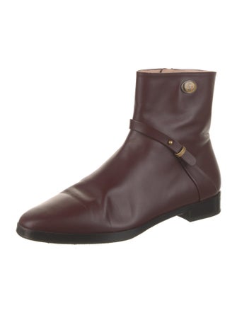 Gucci Double G Logo Leather Boots