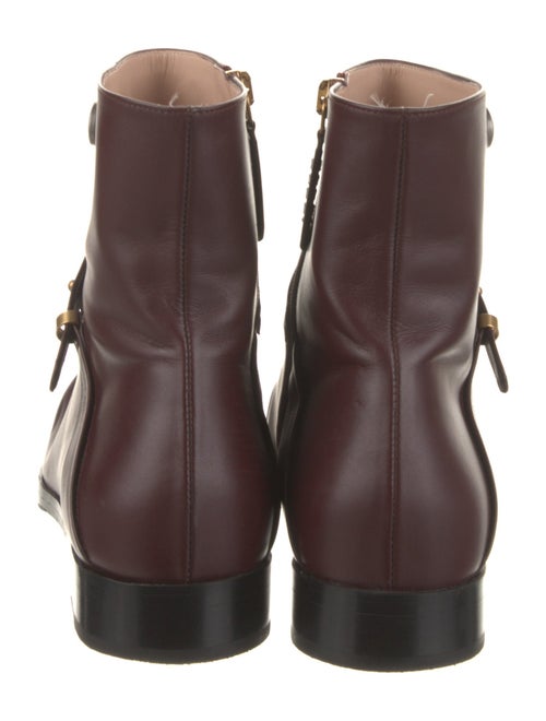 Gucci Double G Logo Leather Boots