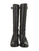 Gucci Running GG Logo Leather Riding Boots