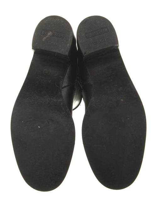 Gucci Running GG Logo Leather Riding Boots