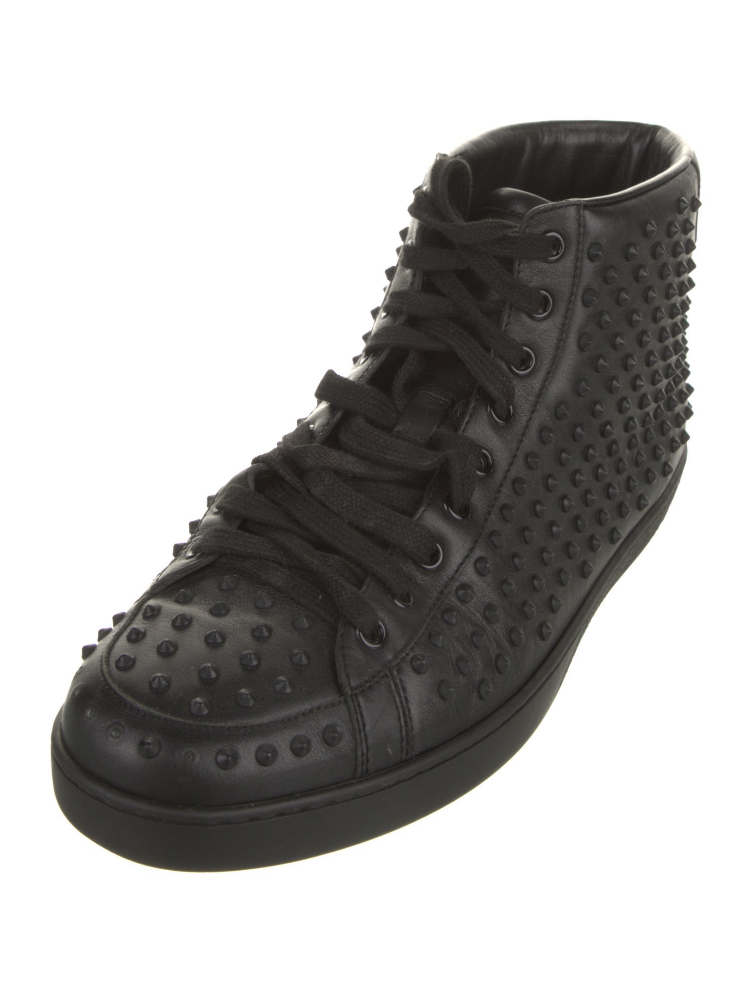 Gucci Leather Studded Accents Sneakers