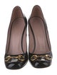 Gucci Horsebit Accent Patent Leather Pumps