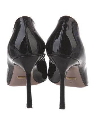 Gucci Horsebit Accent Patent Leather Pumps