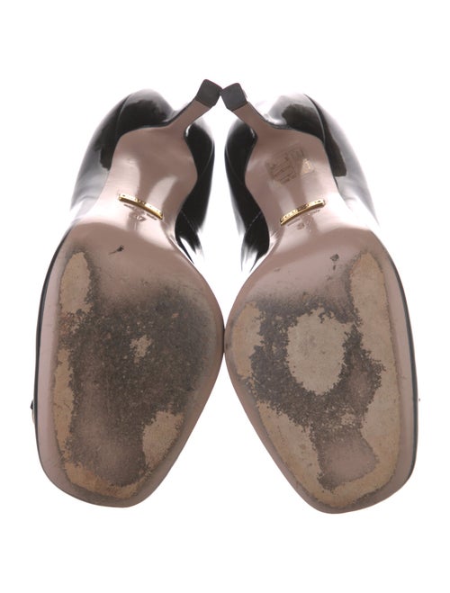 Gucci Horsebit Accent Patent Leather Pumps