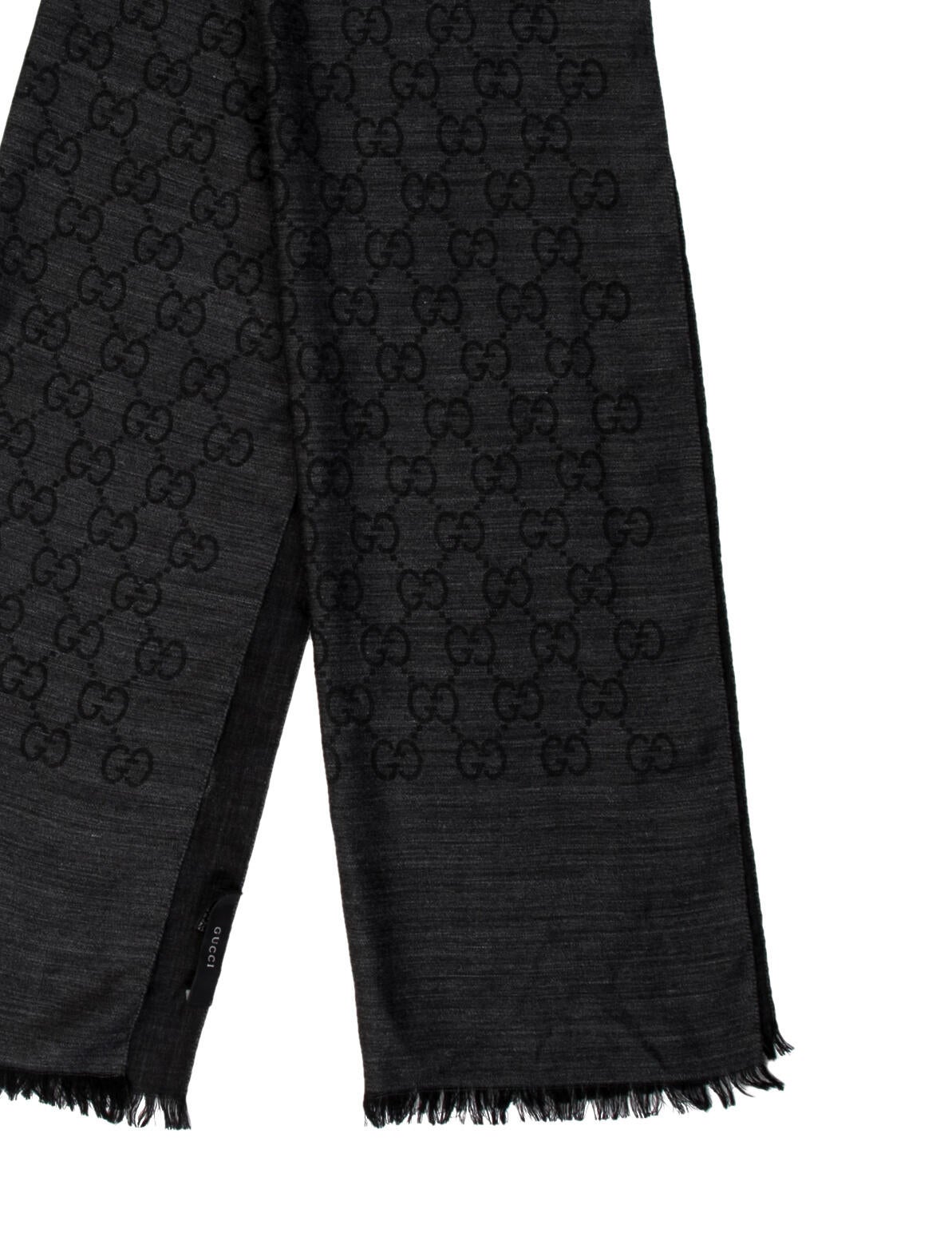 Gucci Wool GG Logo Scarf