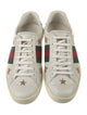 Gucci Web Accent Leather Sneakers