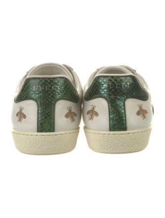Gucci Web Accent Leather Sneakers