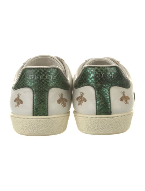 Gucci Web Accent Leather Sneakers