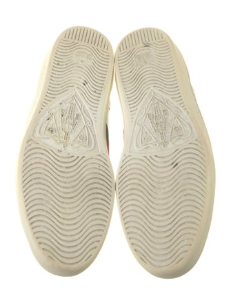 Gucci Web Accent Leather Sneakers
