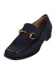 Gucci Horsebit Accent Denim Loafers