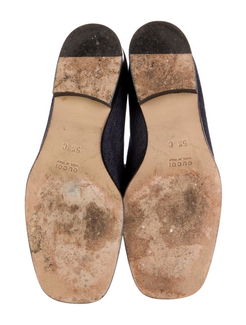 Gucci Horsebit Accent Denim Loafers