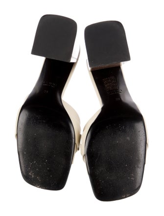 Gucci Leather Chain-Link Accents Slides