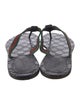 Gucci Web GG Logo Flip Flops