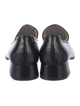 Gucci Leather Mesh Accents Loafers