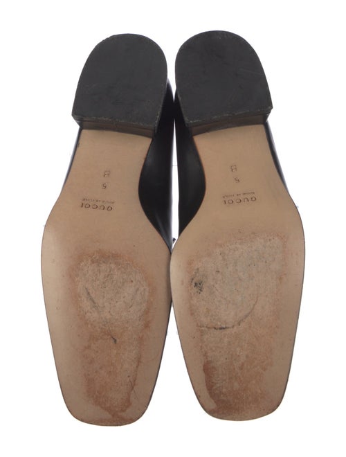 Gucci Leather Mesh Accents Loafers