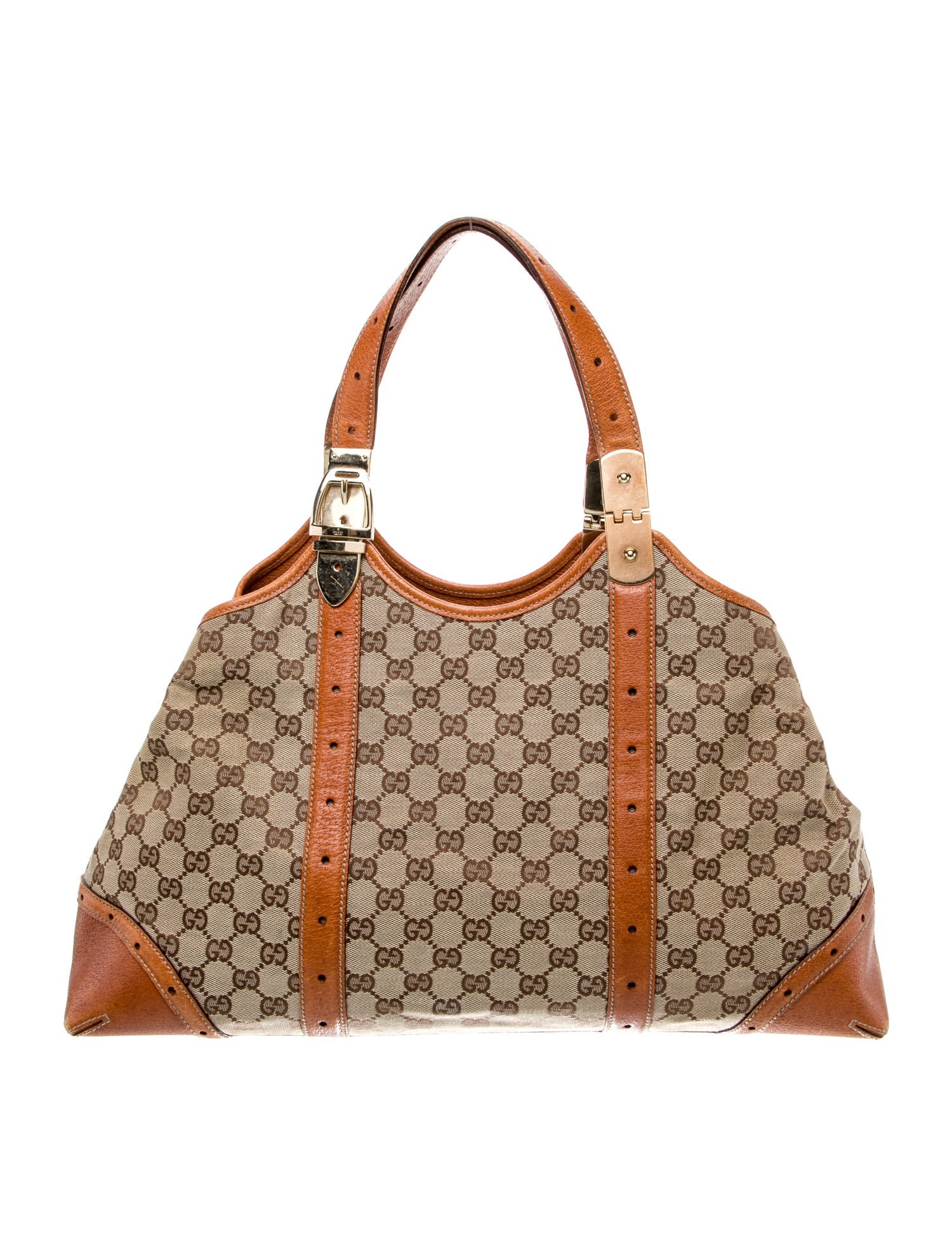 Gucci GG Canvas Weekender Bag Vintage