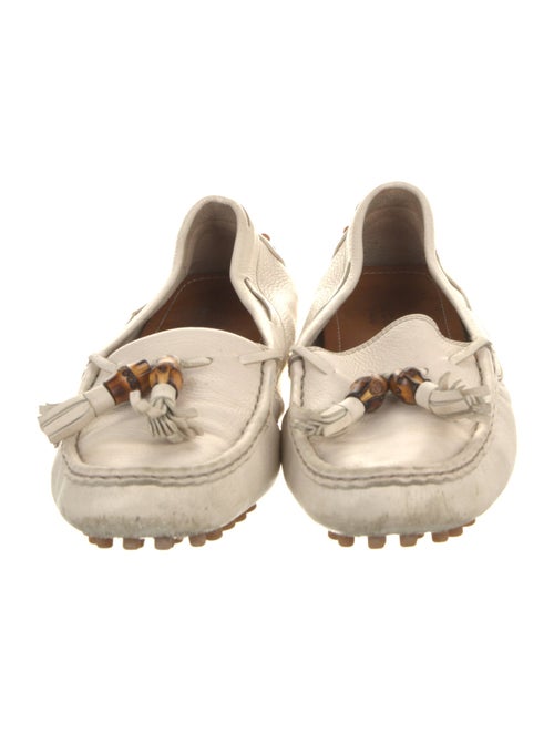 Gucci Bamboo Accent Leather Loafers