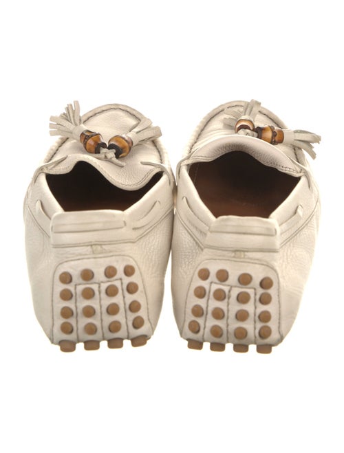 Gucci Bamboo Accent Leather Loafers