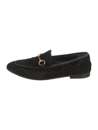 Gucci GG Logo Velvet Loafers