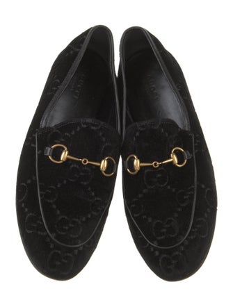Gucci GG Logo Velvet Loafers