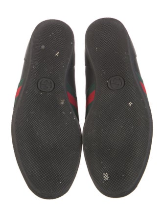 Gucci Web Accent Leather Sneakers