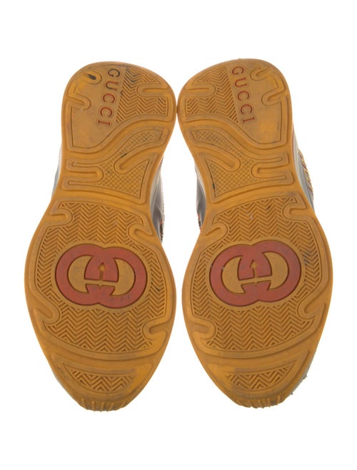 Gucci Leather Printed Athletic Sneakers