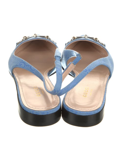 Gucci GG Canvas Canvas Slingback Flats