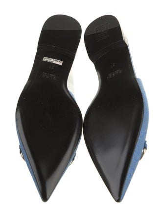 Gucci GG Canvas Canvas Slingback Flats