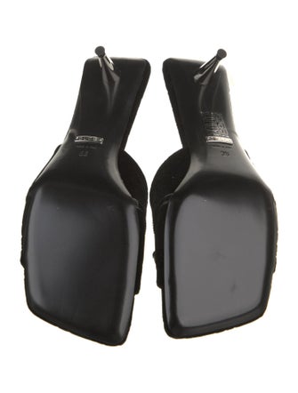 Gucci Velvet Bow Accents Slides