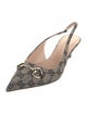 Gucci GG Canvas Canvas Slingback Pumps