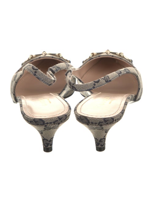 Gucci GG Canvas Canvas Slingback Pumps