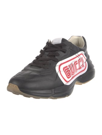 Gucci Leather Printed Sneakers