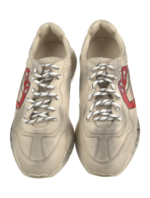 Gucci Leather Printed Sneakers