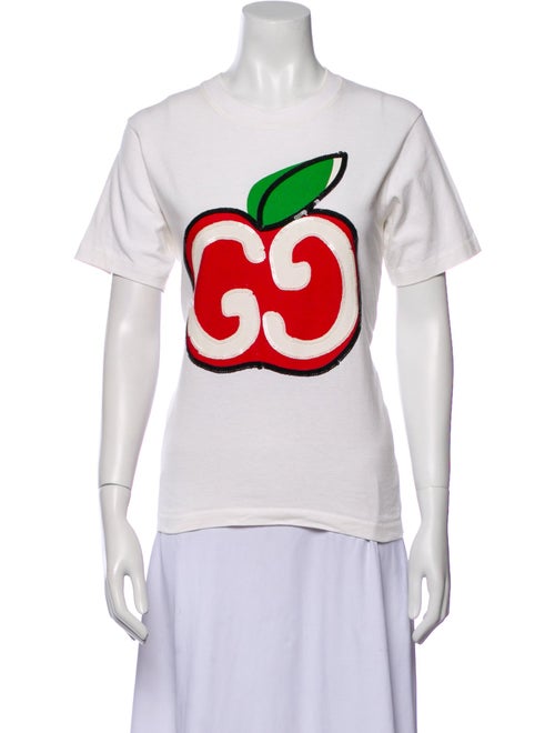 Gucci Graphic Print Crew Neck T-Shirt
