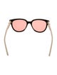 Gucci Double G Logo Round Sunglasses