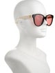 Gucci Double G Logo Round Sunglasses