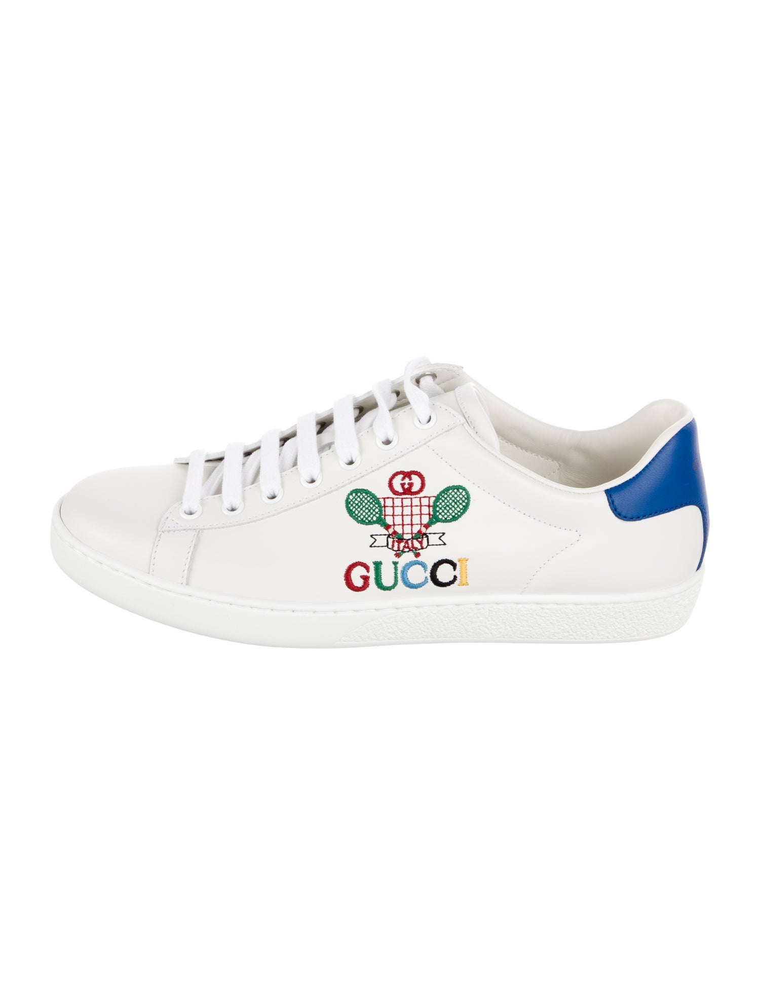 Gucci Interlocking G Logo Leather Sneakers