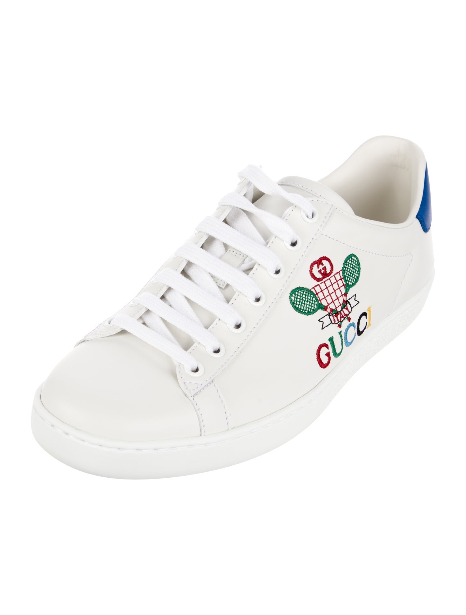 Gucci Interlocking G Logo Leather Sneakers