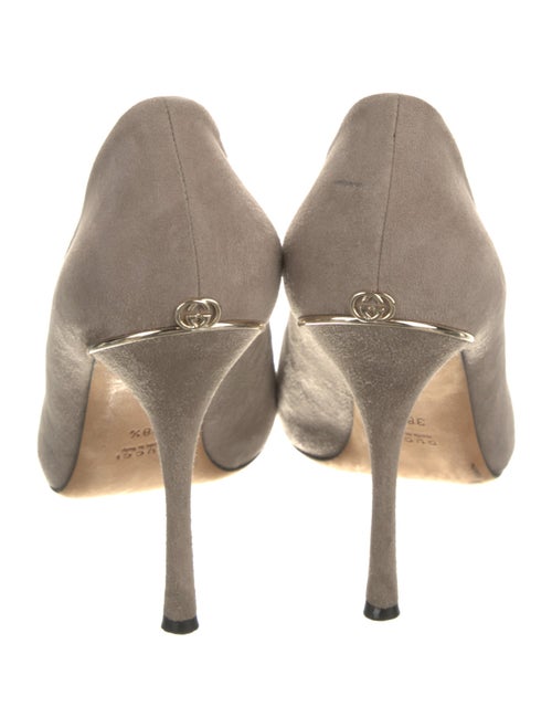 Gucci Interlocking G Logo Suede Pumps