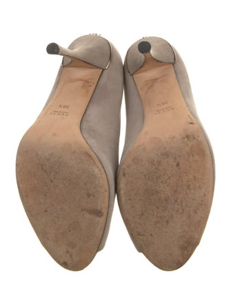Gucci Interlocking G Logo Suede Pumps