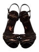 Gucci Suede Studded Accents Slingback Sandals