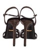 Gucci Suede Studded Accents Slingback Sandals