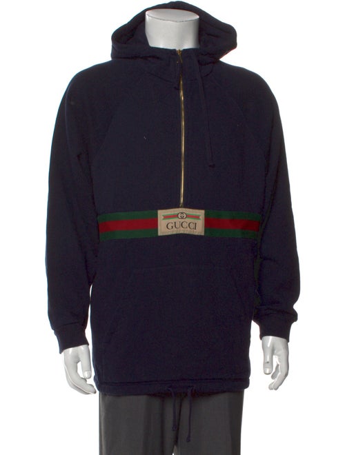 Gucci Web Accent Printed Hoodie