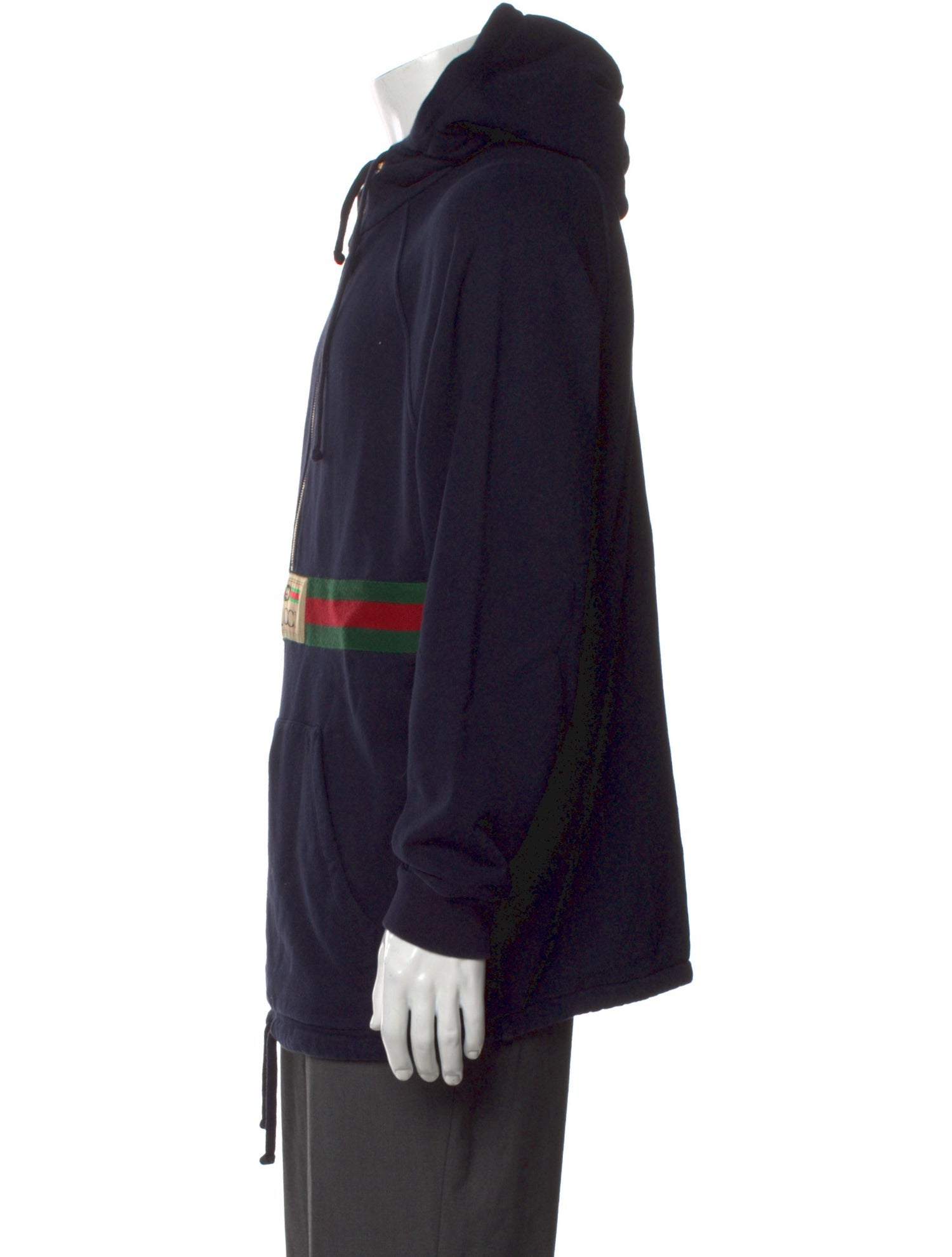 Gucci Web Accent Printed Hoodie