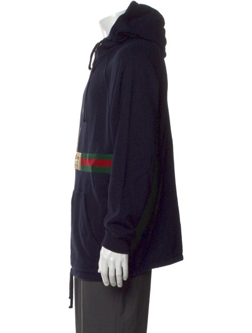 Gucci Web Accent Printed Hoodie