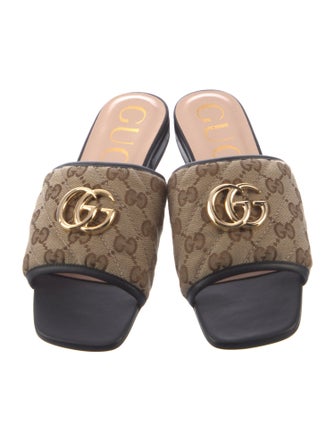 Gucci GG Canvas Canvas Slides